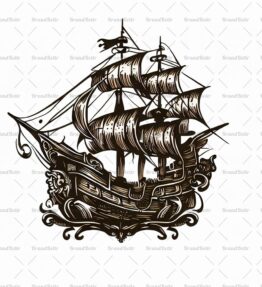 Antikes Piratenschiff